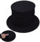 Generisch Faltbarer Zylinder Schwarzer,Zylinder Hoher Hüt,Zauberrequisiten Vorführen Zubehör,Magician Hat Mit Geheimfach,Zauberer Zauberhut,Anzieh Top Hüte,Unisex