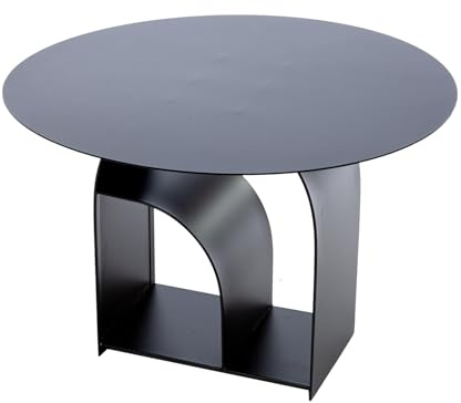 Casablanca Beistelltisch Memphis - Metall - matt schwarz - rund - Höhe 40cm x Ø 60cm - Tisch für den Wohnzimmer