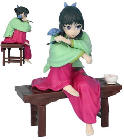 Maomao Figur - 12cm PVC Die Tagebücher Der Apothekerin Katzenmädchen Statue, Anime Action Spielzeug Sammelobjekt Zierde | Niedliche Pharmazeutin Puppe | Für KFZ Armaturenbrett Schreibtisch, Feier Gebu