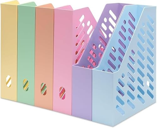 HAN Stehsammler KLASSIK – 6 Stück, moderner Stehsammler im zeitgemäßen Design. Funktional, hochwertig und schick bis Format DIN A4/C4, Set Pastell