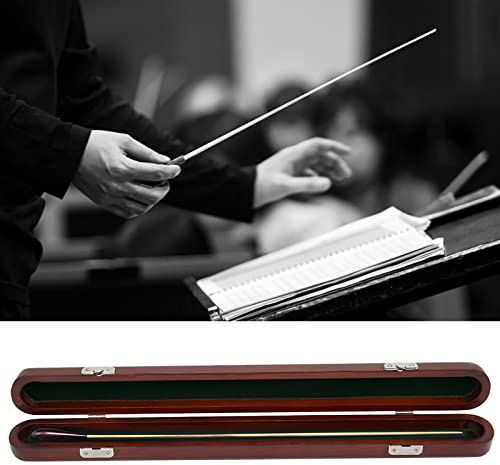 Asixxsix Dirigenten-Baton-Etui, Holzkiste aus Rotem Sandelholz mit Handgefertigtem Baton-Halter für Musikdirigenten