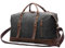 EverVanz Übergroßer Reisetaschen, Wochenend Tasche, Seesack, Vintage Handtasche, Segeltuch Lederbesatz Unisex Schultertasche