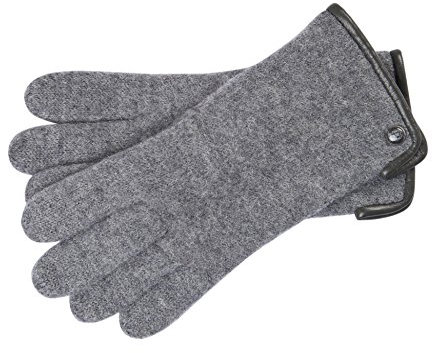 Roeckl Damen Klassischer Walkhandschuh Handschuhe, Grau (Flanell 070), 6.5