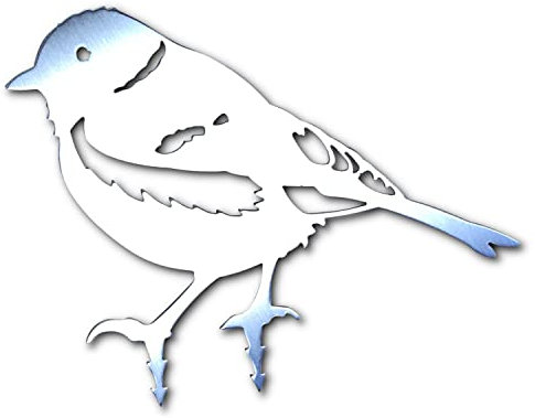 ARTTEC Design Vogel/Kohlmeise (Edelstahldeko)