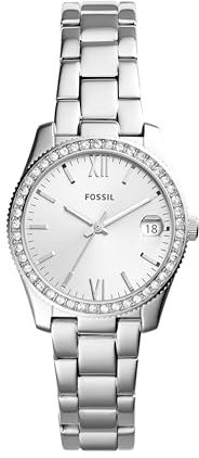 Fossil Damen Analog Quartz Uhr mit Edelstahl Armband ES4317
