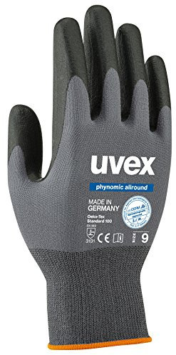 4 Paar Uvex Phynomic Allround - Leichte Arbeitshandschuhe für Herren - Gr 11