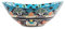 Cerames La Reina - Talavera mexikanisches Waschbecken - Cerames | Aufsatzwaschbecken 46 x 38 x 15 cm | Waschschale aus Mexiko für Badezimmer, rustikale Küche