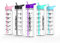 HYDRATE Motivational premium 900ml Straw Water Bottle - Daily water intake with Time Markings as reminder, BPA-Free. Leak proof Ideal for hydration at office, gym. (Purple)