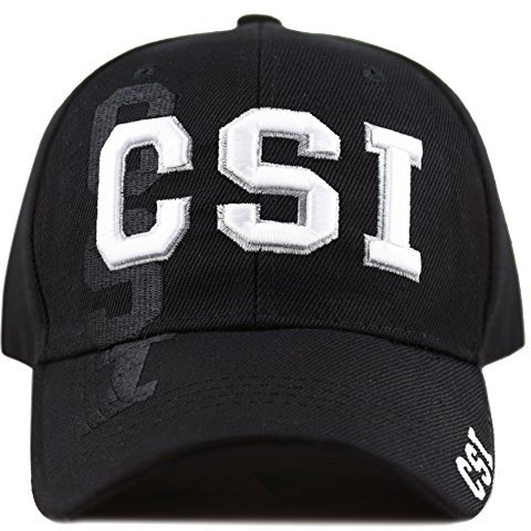 The Hat Depot Strafverfolgung 3D bestickte Mütze., 4. Csi, Einheitsgröße