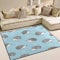 Domoko Cute Watercolor Igel Druckbereich Teppich Teppiche Matte f¨¹r Wohnzimmer Schlafzimmer, Textil, Mehrfarbig, 203cm x 147.3cm(7 x 5 feet)