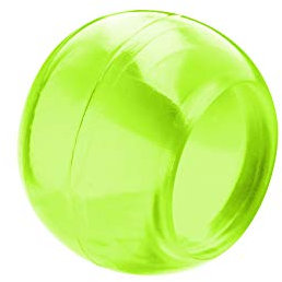 prodecoshop 8 Schlaufenkugeln, Dekokugeln, Zierkugeln für Gardinen, Kunststoff, Ø Loch 20,5 mm, Apfel transparent