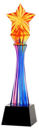 LH SHOP Art trophy, glass trophy, crystal trophy, creative trophy, custom trophy, competition prize, best gift (Color : #1)
