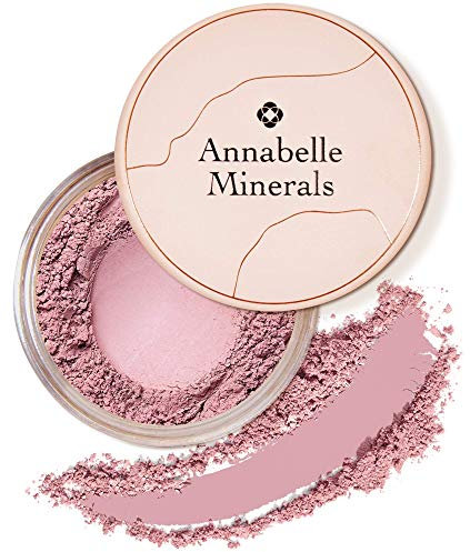 Annabelle Minerals - Natürlicher Mineral-Puder-Rouge - Mattes Make-up-Finish - Hochpigmentiert - Lang Anhaltendes Makeup - Natürliches frisches Aussehen - Für alle Hauttypen - Vegan - Satin Coral - 4g
