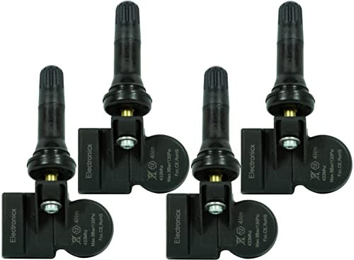 4 RDKS TPMS Reifendrucksensor Reifendruck Sensor Sensoren Reifendruckkontrollsystem Ventile Reifenkontrollsystem Gummiventil passend für Alfa Romeo Stelvio 949, Executive GTA Giulia 952