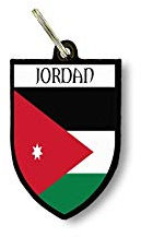 Porte cles clefs cle Drapeau Collection Ville Blason Jordanie jordanais