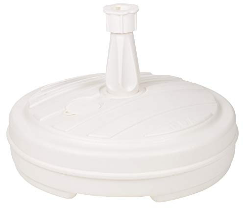 URBNLIVING Pied de parasol blanc pour poteau de sable ou d'eau, pour jardin, plage, patio (1)