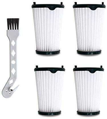 JXE - Juego de 4 filtros HEPA de repuesto para aspiradora con 1 cepillo de limpieza compatible con aspiradoras AEG CX7-2 AEF150