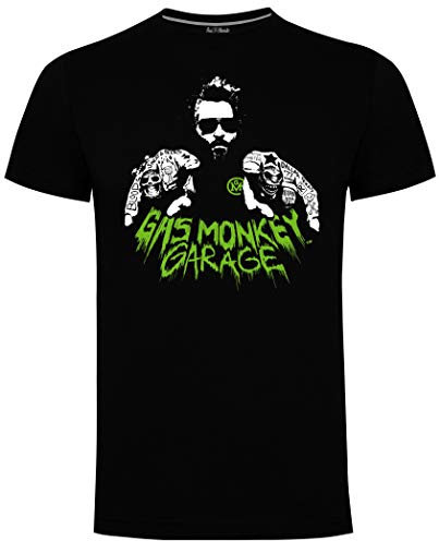 Gas Monkey Garage The Boss Mens Gents t-shirt nera Nero XL