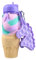 CARESWAY Einhorn Wasserflasche für Mädchen und Jungen mit Schlüsselanhänger - 500ml Kinder Trinkflasche mit Ausgießer für die Schule - Faltbar Auslaufsicher BPA Frei für Kinder Getränke