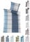 BaSaTex Renforcé Bettwäsche Set | 100% Baumwolle | 135x200 cm + 80x80 cm | Reißverschluss | Blar