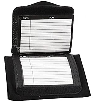 Handgelenk-Co-ach Playbook-Armband (Jugendliche oder Erwachsene) mit drei Fenstern ideal für Tackle, Touch, Fußball (Größe: S – Doppelseite)