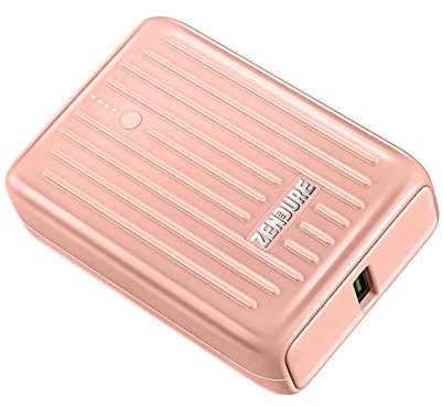 Zendure Power Bank, 20W PD 10000mAh Mini Power Bank, Caricatore Portatile, Compatibile con Macbook, iPhone, Samsung Galaxy, iPad e altro (Rosa)