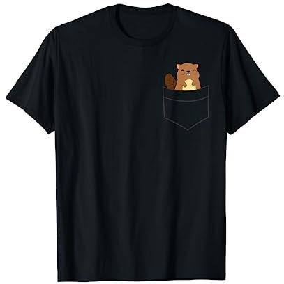 Biberliebhaber Biber in einer Tasche T-Shirt