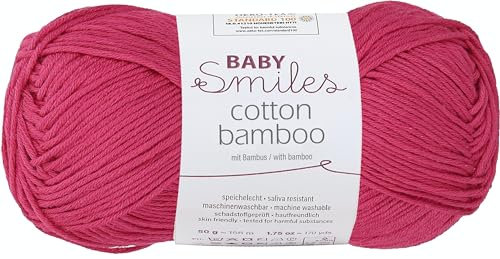Schachenmayr Baby Smiles Cotton Bamboo, 9807370-01136, Farbe: Himbeere, 50g, Handstrickgarne