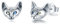 Katze Ohrstecker 925 Sterling Silber Kleine Katzen Ohrringe Hypoallergene Tier Ohrringe Katze Schmuck Geschenke für Kinder Mädchen Damen 9 ×8,6 MM