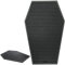 Nomnu Tapis de bar en forme de cercueil – Tapis de bar gothique pour comptoir 43,2 x 27,9 cm – Antidérapant – Décoration de cuisine gothique – Cadeaux effrayants – Noir
