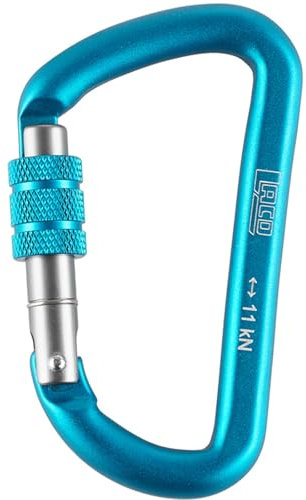 LACD Unisex – Erwachsene Accessory Biner Screw 80mm Blue Normalkarabiner