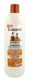 Champú con extracto de vinagre y aceite de árbol de te BABARIA 600 ml.