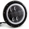 evomosa LED Motorrad Frontscheinwerfer 7 Zoll mit Hohem Abblendlicht weißer Blinker passend für Street Glide Road King Electra Glide Scheinwerfer (C)