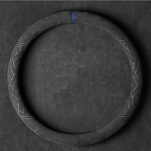 Auto Lenkradbezug für Mercedes Benz ML SUV M-Class W163 W164 W166 320 350 400 500/ML 55 63 Suede Atmungsaktive Lenkradhülle rutschfestes Leder Lenkradschutz Protector,Blue-O Type