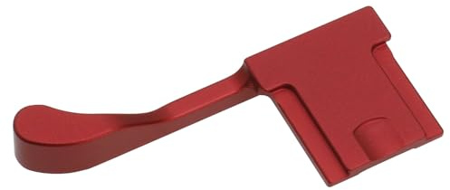 eMagTech Metal Hot Shoe Thumb Up Rest Hand Grip Compatible with Fujifilm FinePix X-E4 X100F X100V XPro2 XPro3 DSLR Camera Hand Grip Aluminum Alloy Red