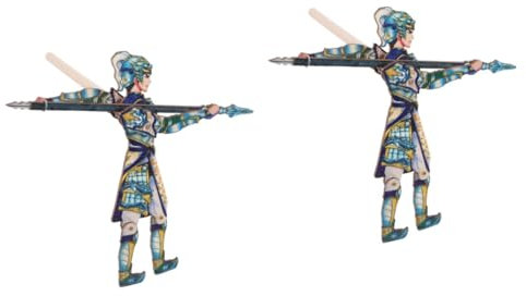 SAFIGLE 2St Marionetten-Schattenspiel-Ornament Schattenmarionetten Lernspielzeug für Kinder Spielzeuge Kinderspielzeug praktisches Schattenspiel Holz Puppe den Faden Requisiten China