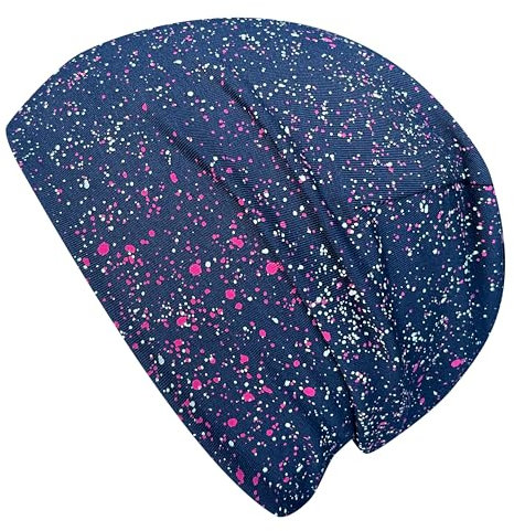Wollhuhn Jungen/Mädchen Shorties Beanie/Beanie-Mütze/Kinder-Mütze Bequem Viele Motive Jersey Zweilagig Gefüttert Übergangszeiten (Öko-Stoffe/Bio) 2024202401 (Galaxy Rot, L)