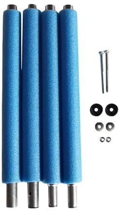 Generic Trampolin Netzstangen Set, Trampolin Stangen, Trampolin Stangen Ersatz, Ersatzteil für Gartentrampoline, Universelle 4-teilige Trampolin-Ersatzteile