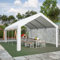 Thanaddo 3 x 6 x 2,8 m Garagenzelt Carport, Zeltgarage mit abnehmbaren Seitenwänden, Partyzelt Garage Lagerzelt, Weiß