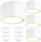 GeyouLux 4x LED Aufbauspots Aufbaustrahler Weiß - Ø95x55mm - Aufputz Spots Decke inkl. 6W 680LM GX53 LED Modul 230V-4000K Neutralweiß - Deckenspots Aluminium, Aufbauleuchte, Aufputz Deckenstrahler LED