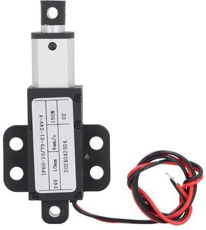 Actionneur Linéaire Micro électrique 24 V 4 Mm/s 150N Poussée 10 Mm Course IPX4 Actionneur de Mouvement Linéaire pour Machines Agricoles Industrielles Médicales
