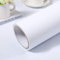 Warmiehomy Papier peint autocollant mat en vinyle blanc 60 cm x 10 m avec dos adhésif pour salon, cuisine, armoire, meubles