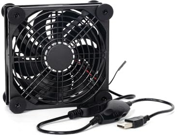 Fosi Audio Kühlventilator, hochleistungsfähiger Lüfter mit niedrigem Geräuschpegel für Fosi Audio HiFi Stereo Verstärker V3 Mono/ZA3 - USB betrieben