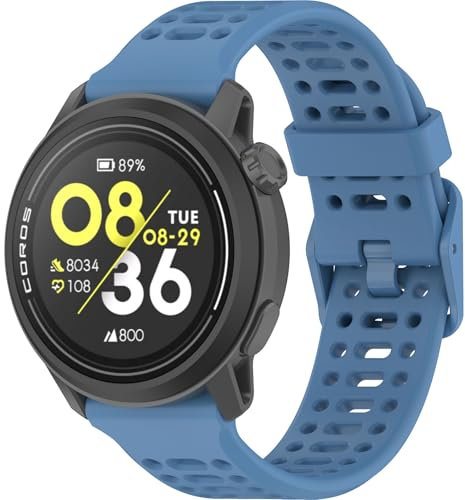 Harikiri Correas Deportiva de Silicona 20/22mm Compatibles con COROS PACE 3/APEX 2 Pro/PACE 2/APEX Pro 46/42mm Para Hombres y Mujeres