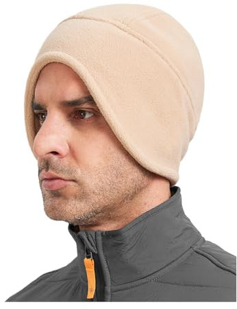 Zylioo XL-XXL Fleece Fahrradmütze Wintermütze Helm-Unterziehmütze,Unterhelm Mütze Bike Cap für für Laufen Skifahren Radfahren Snowboarden Motorradfahren