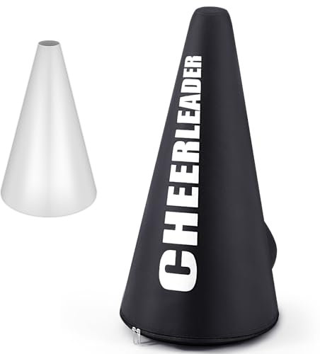 Dansydaisy Cheer Megafon-Tasche, Cheer-Megafon-Tragetasche, Cheerleader-Aufbewahrung mit verstellbarem Schultergurt, für Fußball, Basketball, Heimkehr, Team-Party, Tanzclub, Parade, Wettbewerb