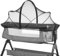 Moustiquaire universelle pour lit de voyage, bébé à côté de berceau avec fermeture éclair silencieuse pour lit, accès facile, moustiquaire en maille fine pour enfants (noir)