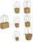 Ipetboom 7 Pezzi Sacchetto di carta kraft bomboniere floreali borse da imballaggio floreali sacchetti kraft bustine per regalini compleanno sacchetti bomboniere borsa porta fiori