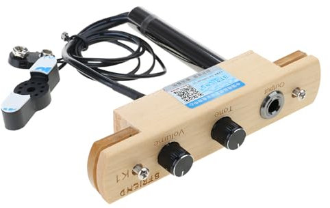 Cajon Tonabnehmer mit Tonabnehmersystem für Trommel, Tonabnehmer, Lautstärkeregler, Mikrofon, elektronische Tonabnehmersysteme