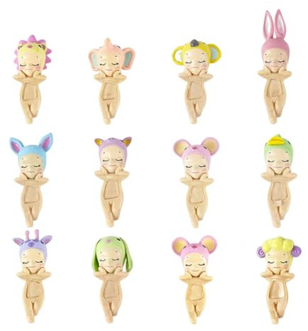 PRAOFRT 1 artículo Figura de bebé soñando Sonny Angel Hippers de estilo aleatorio, C
